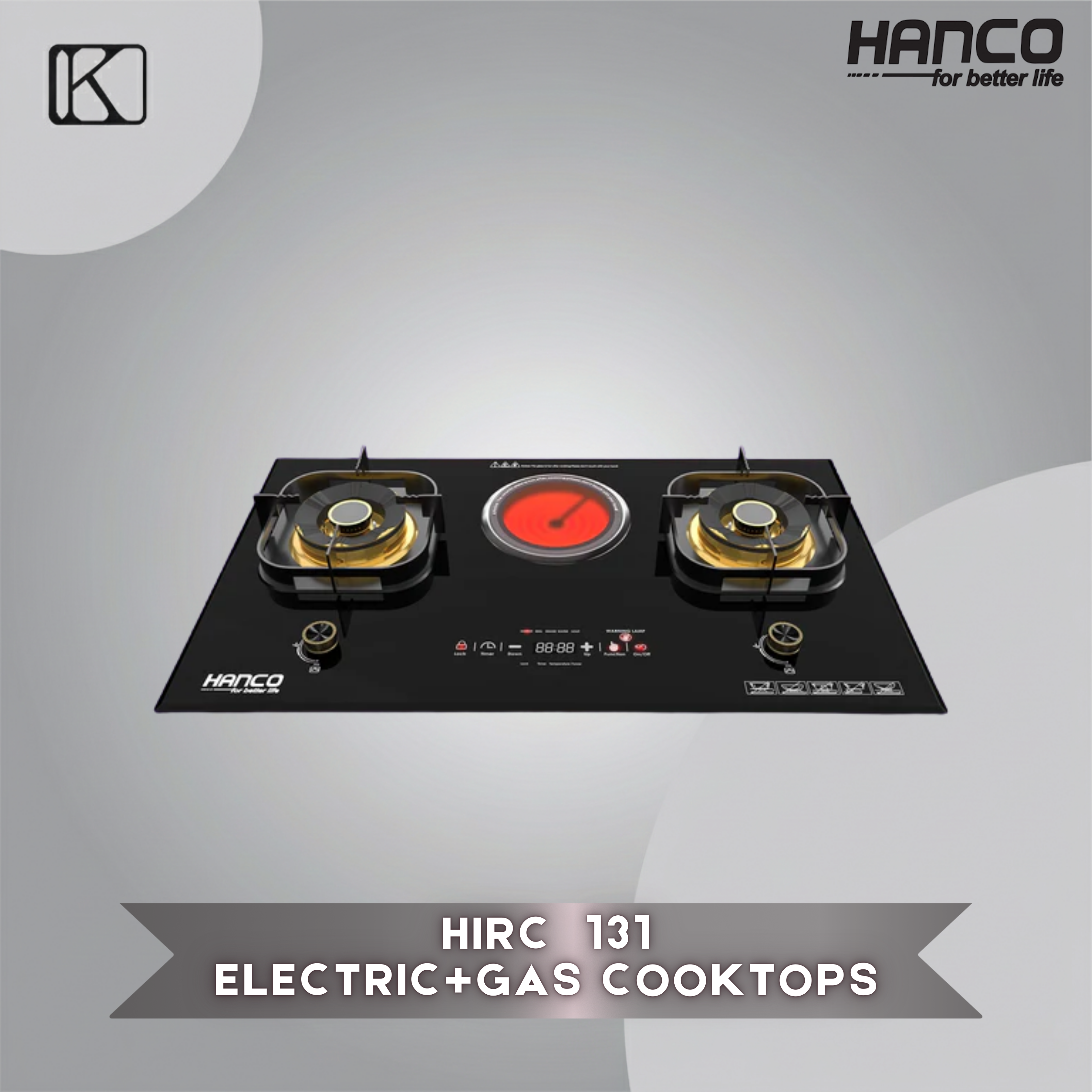 Electric + Gas Cooktops -HIRC-131